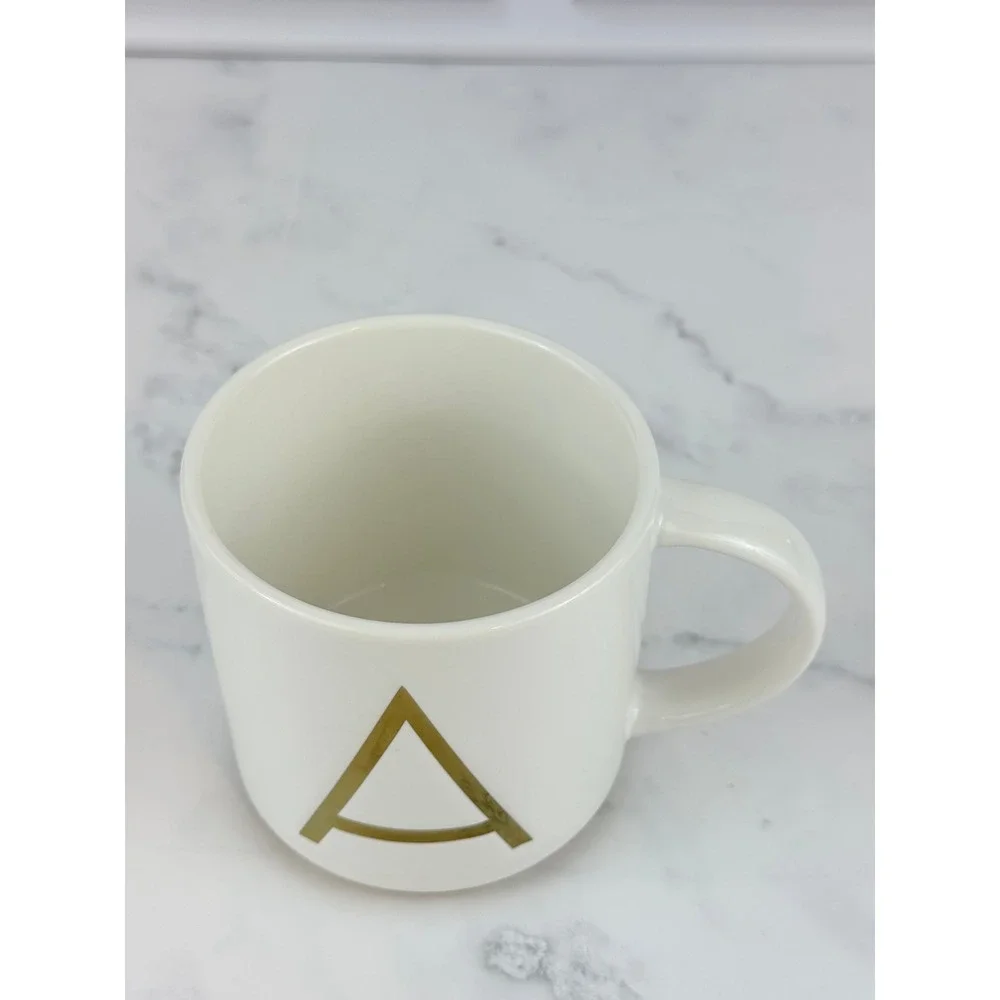 Williams Sonoma Gold Monogram Mug Letter 